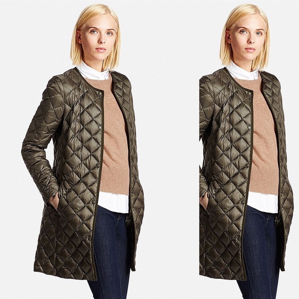 Uniqlo Ultra Light Down Coat with Diamond Quilting